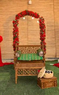 تزئین سرای مجالس (عروسی بادکنک سفره تم  یلدا )