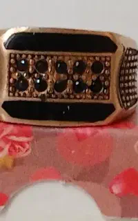 دوتا انگشتر سایز ۹ و ۱۴ (برنجی و آهنی)