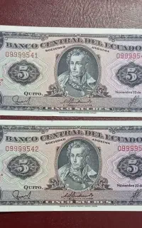 اسکناس 5 سوکره اکوادور/اسکناس کلکسیونی