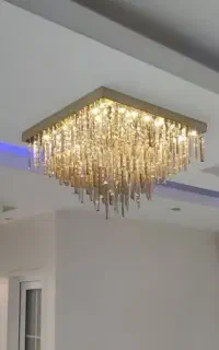 لوستر سقفی مربع ۷۵ تحویل فوری