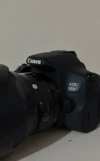 دوربین کنون850d به همراه لنز سیگما۸۵ f1.4