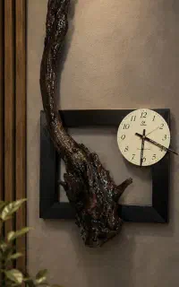 ساعت چوبی روستیک