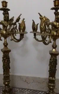 شمعدانی  کنار سالنی