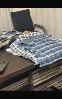 پارچه فوتر چهارخانه مستقیم از بنکدار