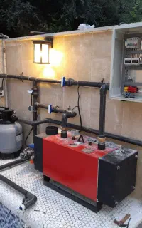 نصب پکیج پمپ لوله کشی وراه اندازی موتورخانه استخر