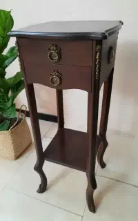 دو عدد میزتلفن چوبی