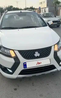 کوییک gxrl پارس خودرو سفیدمشکی مانیتور دار