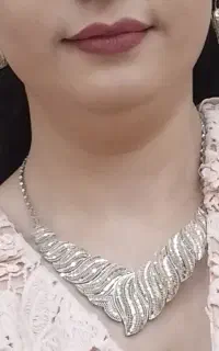 گردنبند و گوشواره نقره