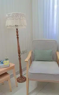 آباژور و لوستر مکرومه