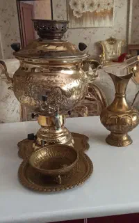 سماور گازی برنجی