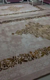 ۲عددروفرشی۱۲متری کش دار، زردار،مخمل ترک