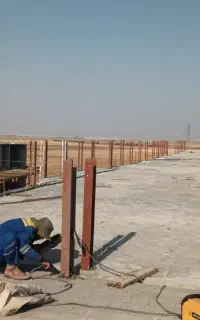 جوشکاری نصب فریم والپست خرده کاری
