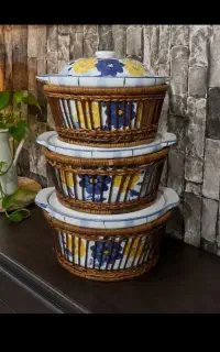 ظروف گل پنبه نو قدیمی