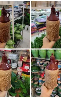 بطری آب سفالی کوزه یخچالی دوغ خوری شربت خوری