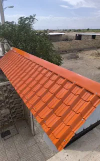 اجرای شیروانی اردواز و نبشی کشی
