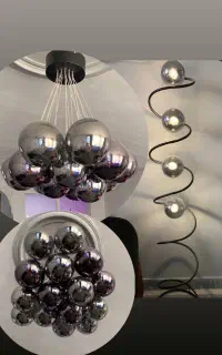 لوستر و آباژور حبابی