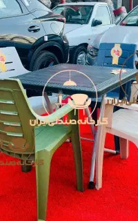 میز و صندلی پلاستیکی مدل کرم