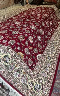 فرش ۹ متری افشان گل ابریشم