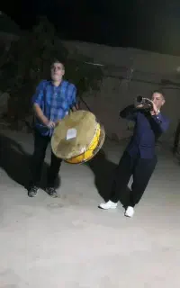 ساز دهل برای اجرای مراسم عروسی در استان همدان
