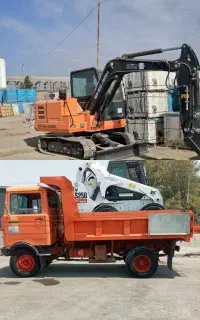 اجاری بابکت اجاری مینی بیل حمل نخاله کندن استخر