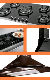 مدل دنیا/اسباب اثاثیه/پک کامل گاز و هود توکار