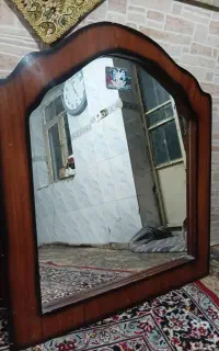 آینه باقاب چوبی