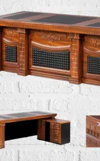 میز اداری ال 183 cm تمام وکیوم