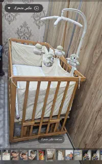 تخت وگهواره چوبی