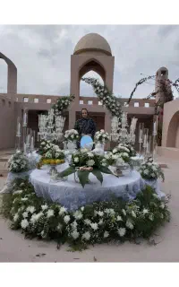 بادکنک آرایی وگل آرایی سفره عقد