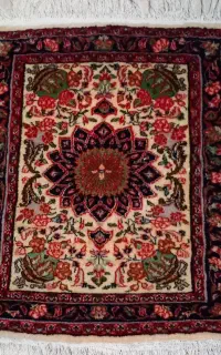یک تخته پشتی دست بافت بیجار