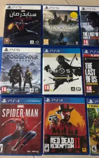 دسته ps5 و دیسک بازی ps4 - ps5