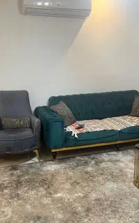 مبلمان ۸ نفره تخت شو چوب راش پارچه ترک