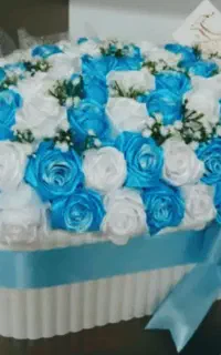 سفارش گل روبانی به رنگ دلخواه