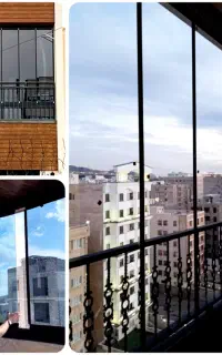 بالکن شیشه ای - کابین دوش