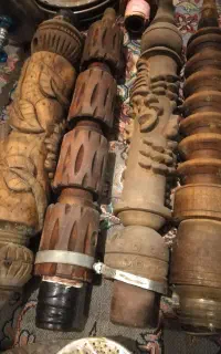 قلیون فلزی و چوبی