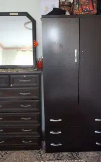 کمد لباس و دارور ام دی اف در حد نو