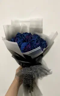 دسته گل روبانی شاین دار