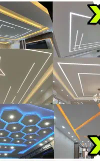 سقف کاذب کناف/لاین نوری/PVC/گچی مستقیم از کارخانه