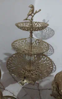 شیرینی خوری برنز قدیمی و سنگین وزن