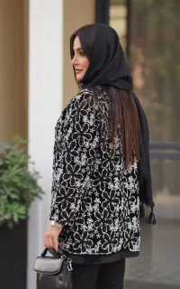 مانتو گلدوزی مخمل
