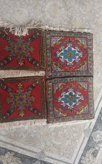 ۴ عدد قالیچه دستباف هریس مناسب ماشین