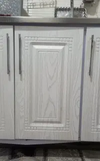 کابینت سفید و طوسی