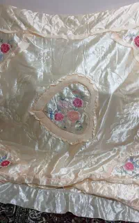 روتختی ساتن تکه دوزوی شده نو نو