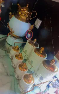 سماور  گازی،  و پاسماوری جا حبوبات و ادویه