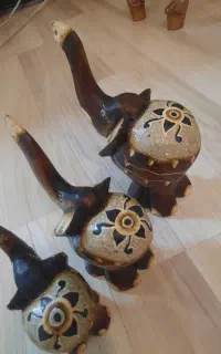 مجسمه چوبی فیل هندی