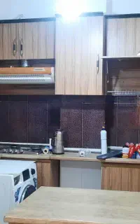 کابینت ام دی اف  بهمراه هود سینگ  اجاق گاز