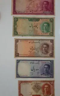 ست ارزشمند اسکناس پهلوی