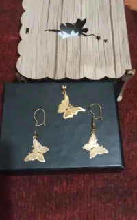 گوشواره و پلاک ست