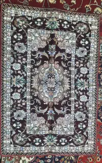 روفرشی زری دار مخملی.گلیم.پافرشی گلیم