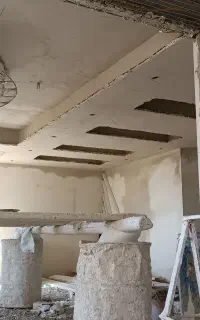 نور مخفی  دورلامپ گچکاری ساختمان